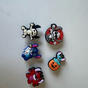 Disney Halloween Stitch Croc Charms - Blue, Red, Black, Orange, White